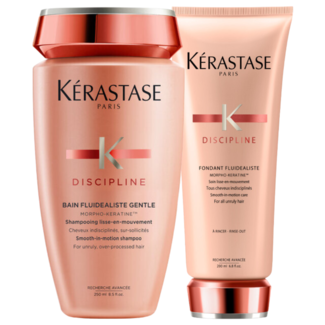 Kérastase Kérastase CombiDeal - Discipline - Bain Fluidealiste Sans Sulfates 250 ml et Fondant Fluidealiste 200 ml pour cheveux abîmés ou indisciplinés