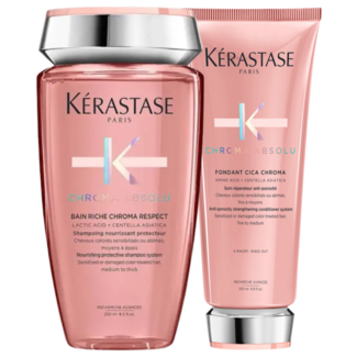 Kérastase Kérastase CombiDeal - Chroma Absolu - Shampoo Riche 250 ml & Fondant Cica Chroma 200 ml