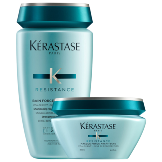 Kérastase Kérastase CombiDeal - Résistance - Bain Force Architecte 250 ml et Masque Force Architecte 200 ml pour cheveux abîmés ou indisciplinés