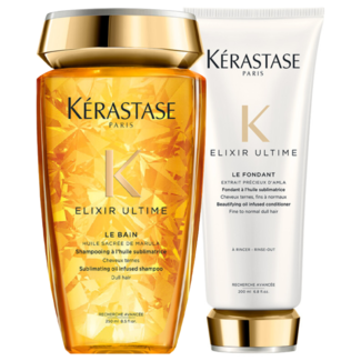 Kérastase Kérastase CombiDeal - Elixir Ultime - Bain Elixir Ultime 250 ml et Fondant Elixir Ultime 200 ml pour cheveux fins