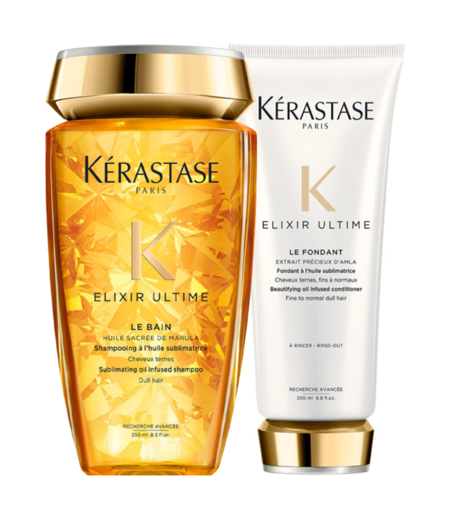 Kérastase CombiDeal - Elixir Ultime - Bain (Shampoo) Elixir Ultime 250 ML & Fondant Elixir Ultime 200 ML - voor fijn haar