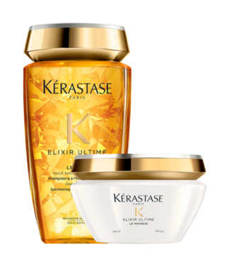 Kérastase Kérastase CombiDeal - Elixir Ultime - Bain (Shampoo) Elixir Ultime 250 ML & Masque Elixir Ultime 200 ML - voor fijn haar