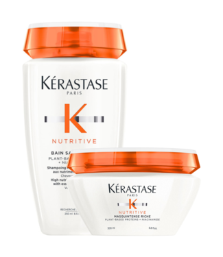 Kérastase Kérastase CombiDeal - Nutritive - Bain Riche (Shampoo) 250 ML & Masque Riche 200 ML - voor droog- of door zon beschadigd haar