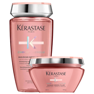 Kérastase Kérastase CombiDeal - Chroma Absolu - Shampoo Riche 250 ml & Masque Chroma Filler 200 ml
