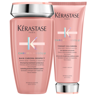Kérastase Kérastase CombiDeal - Chroma Absolu - Shampoo Chroma Respect 250 ml & Fondant Cica Chroma 200 ml