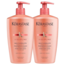 Kérastase CombiDeal - Discipline - Bain (Shampoo) Fluidealiste Sulfaatvrij 1L | für beschädigtes oder unhandelbares Haar
