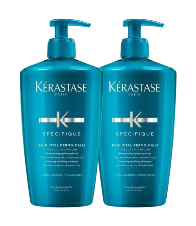 Kérastase CombiDeal - Specifique - Bain (Shampoo) Vital Dermo Calm 2x 500 ml  - voor de gevoelige hoofdhuid