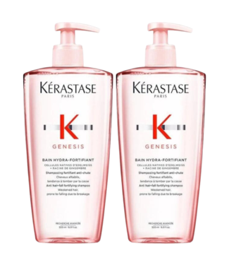 Kérastase Kérastase CombiDeal - Genesis - Bain (Shampoo) Hydra-Fortifiant 2x 500 ml  - voor dunner wordend haar