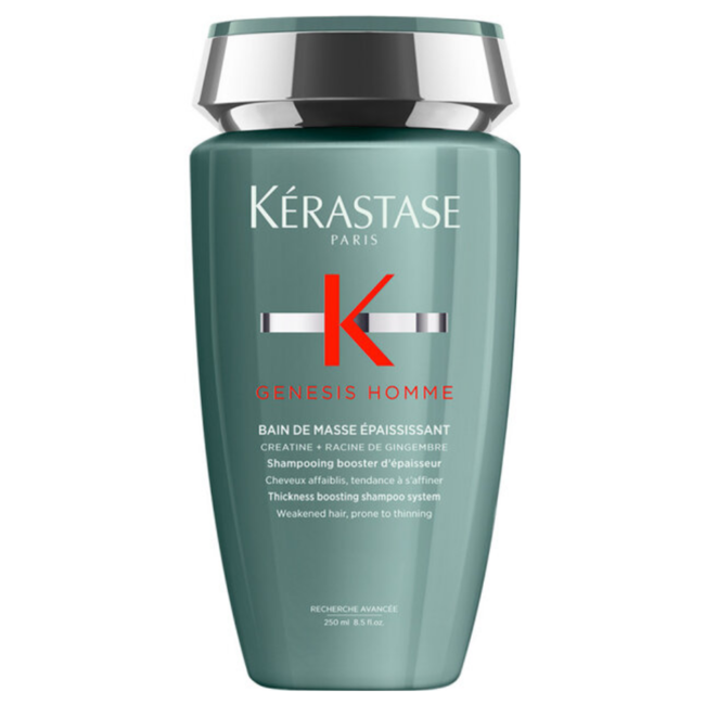 Kérastase - Genesis Homme - Bain Masse | Shampoo pour cheveux affinant - 250 ml