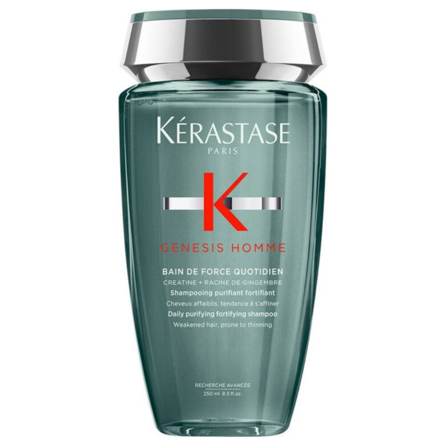 Kérastase - Genesis Homme - Bain Force | Shampoo pour cheveux affinant - 250 ml