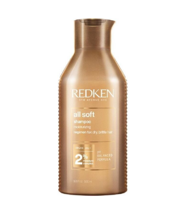 Redken - All Soft - Shampoo voor droog- of door zon beschadigd haar - 500 ml