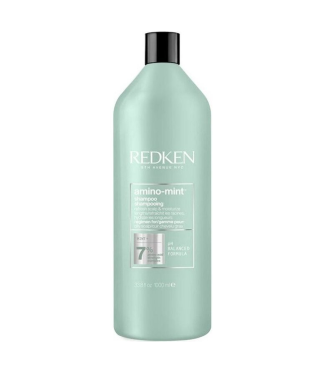 Redken - Amino Mint - Shampoo voor slap, futloos of vet haar - 1000 ml