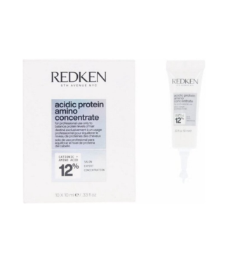 Redken Redken - Concentré de liaison acide - Concentré d'acides aminés de protéines - Prétraitement/post-traitement pour cheveux abîmés ou difficiles à coiffer - 10 x 10 ml