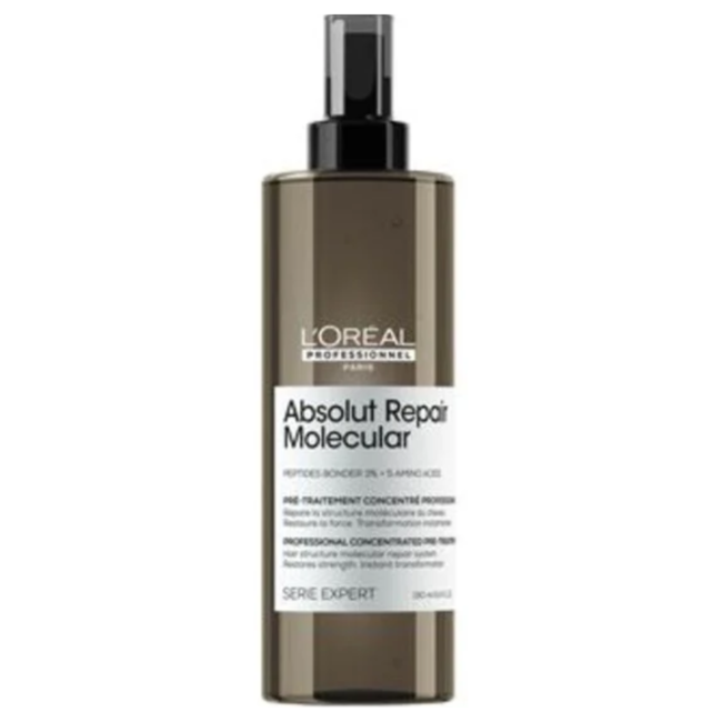L'Oréal Professionnel - Absolut Repair Moléculaire - Pré-traitement | Traitement préalable/postérieur pour cheveux abîmés ou indisciplinés - 190 ml