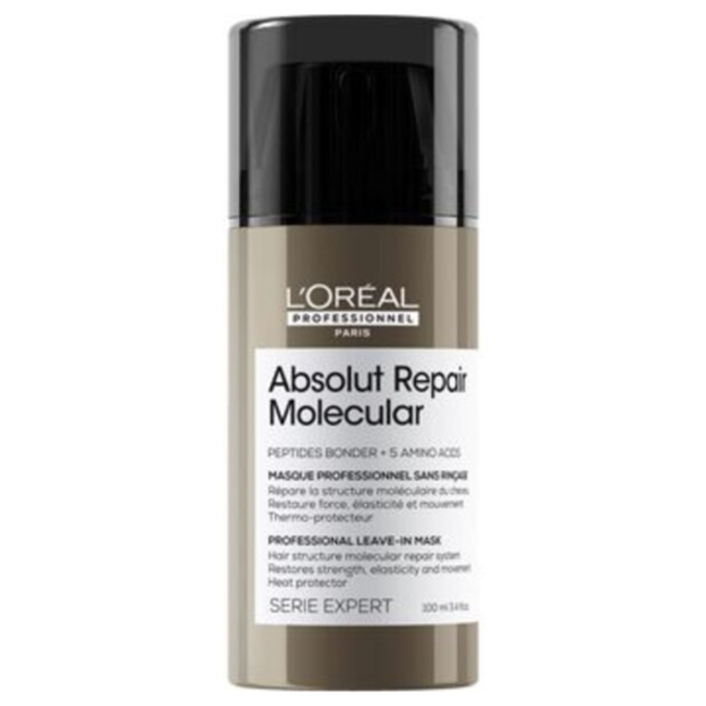 L’Oréal Professionnel - Absolut Repair Molecular - Masque capillaire pour cheveux abîmés ou indisciplinés - 100 ml