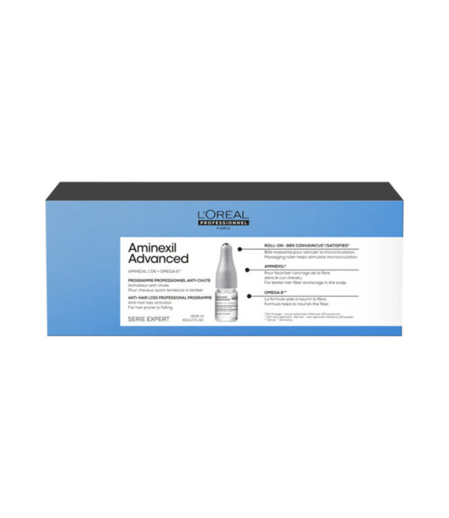 L’Oréal Professionnel - Aminexil Advanced - Anti-haaruitval activatie programma - Haarkuur voor dunner wordend haar - 42 x 6 ml