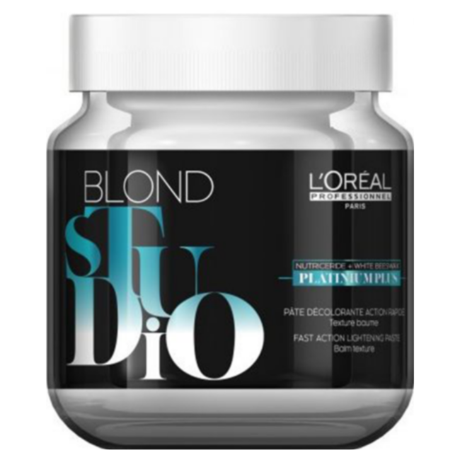 L'Oréal Professionnel - Blond Studio - Platinum Plus Pâte Éclaircissante | Poudre Décolorante pour tous types de cheveux - 500 ml