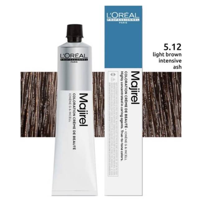 L'Oréal Professionnel - Maji Absolu + Majirouge - 5.12 | Coloration capillaire permanente pour tous les types de cheveux - 50 ml