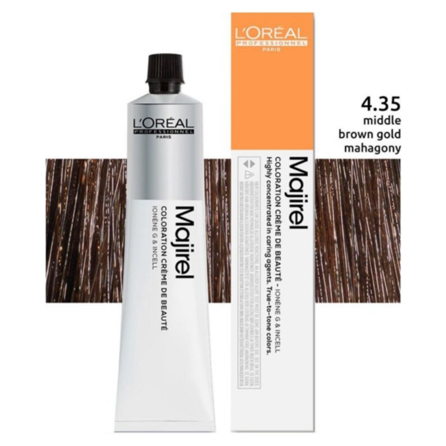L'Oréal Professionnel - Maji Absolu + Majirouge - 4.35 | Coloration capillaire permanente pour tous les types de cheveux - 50 ml