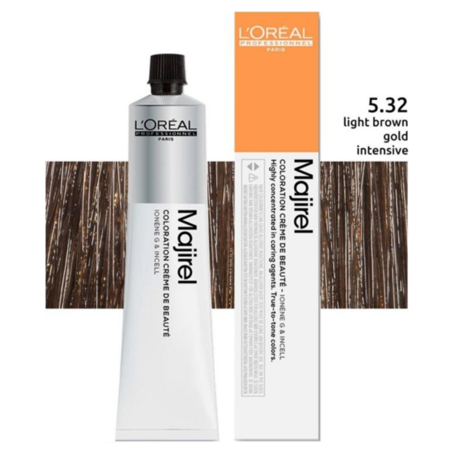 L'Oréal Professionnel - Maji Absolu + Majirouge - 5.32 | Coloration capillaire permanente pour tous les types de cheveux - 50 ml