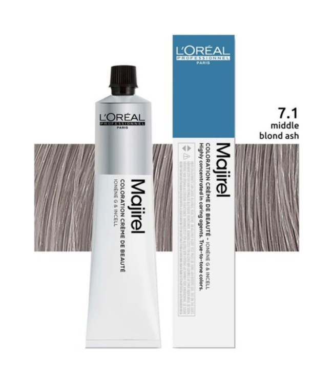 L’Oréal Professionnel - Maji Absolu + Majirouge - 7.1 - Permanente haarkleuring voor alle haartypes - 50 ml