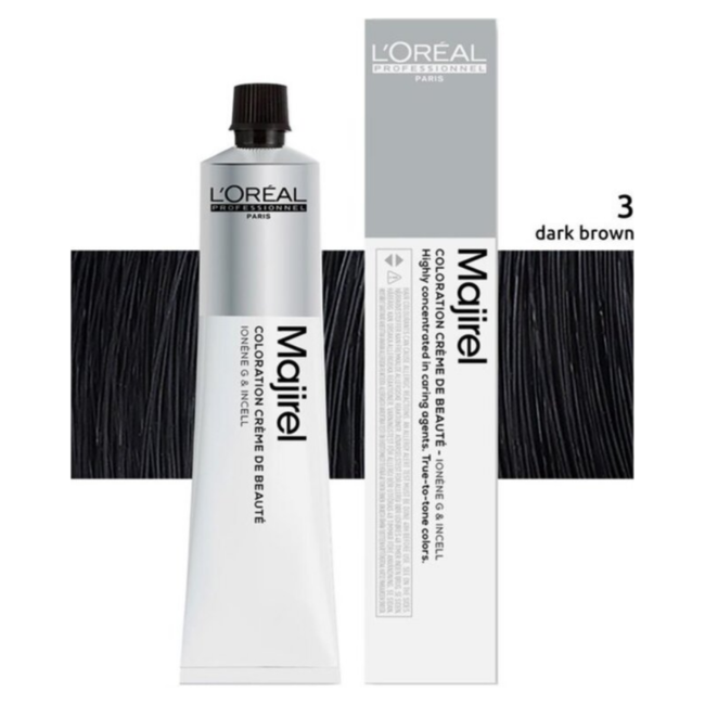 L'Oréal Professionnel - Maji Absolu + Majirouge - 3 | Coloration permanente pour tous les types de cheveux - 50 ml