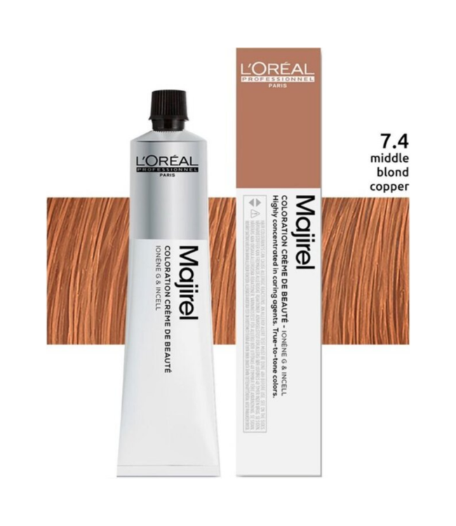 L'Oréal Professionnel - Maji Absolu + Majirouge - 7.4 - Permanente Haarfärbung für alle Haartypen - 50 ml