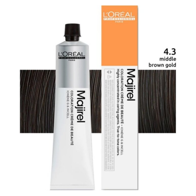 L'Oréal Professionnel - Maji Absolu + Majirouge - 4.3 | Coloration capillaire permanente pour tous les types de cheveux - 50 ml