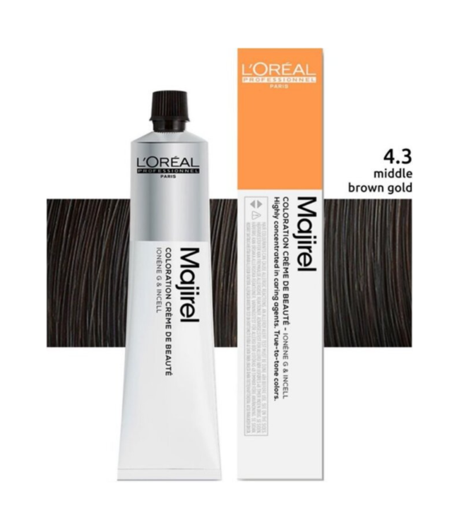 L’Oréal Professionnel - Maji Absolu + Majirouge - 4.3 - Permanente haarkleuring voor alle haartypes - 50 ml