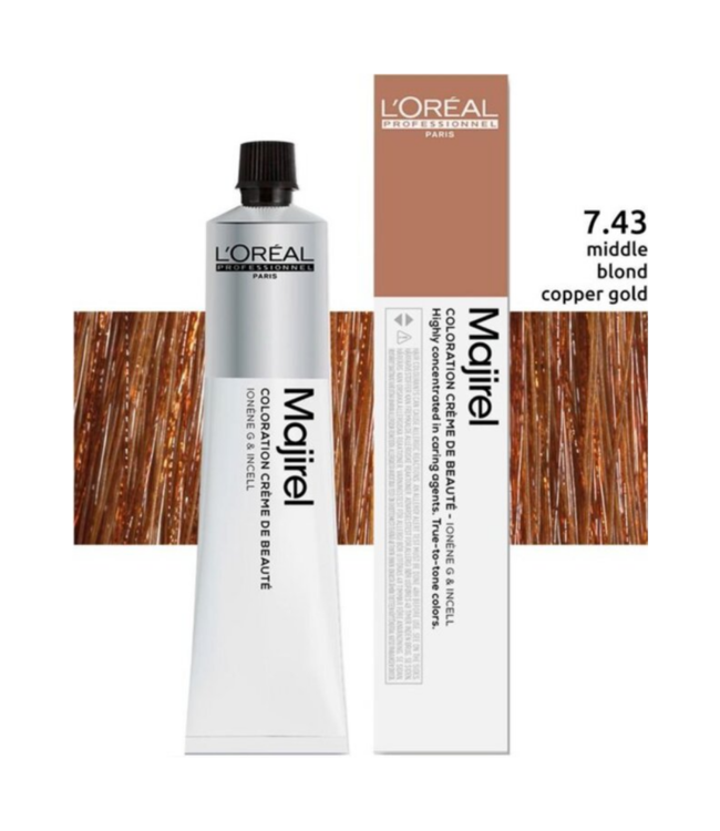 L’Oréal Professionnel - Maji Absolu + Majirouge - 7.43 - Permanente haarkleuring voor alle haartypes - 50 ml