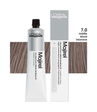 L'Oréal Professionnel L'Oréal Professionnel - Maji Absolu + Majirouge - 7.0 - Coloration capillaire permanente pour tous les types de cheveux - 50 ml