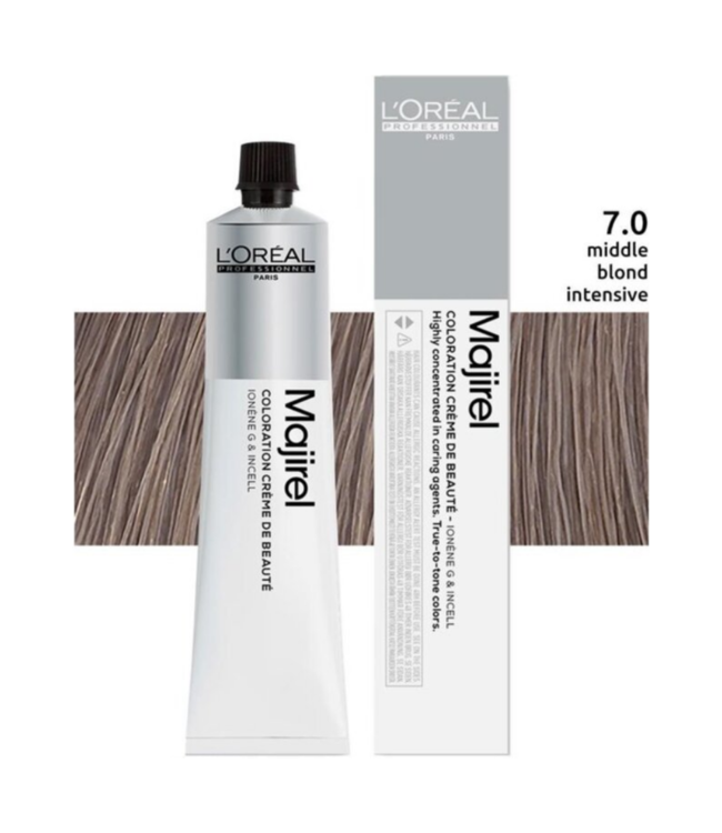 L’Oréal Professionnel - Maji Absolu + Majirouge - 7.0 - Permanente haarkleuring voor alle haartypes - 50 ml