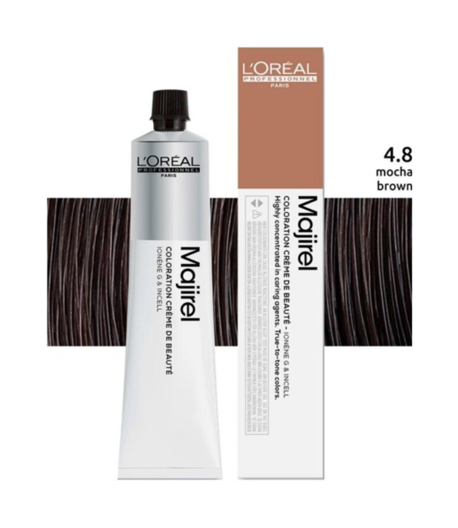 L’Oréal Professionnel - Maji Absolu + Majirouge - 4.8 - Permanente haarkleuring voor alle haartypes - 50 ml