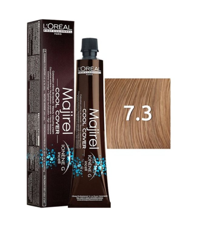 L’Oréal Professionnel - Majirel Cool Cover - 7.3 - Permanente haarkleuring voor alle haartypes - 50 ml