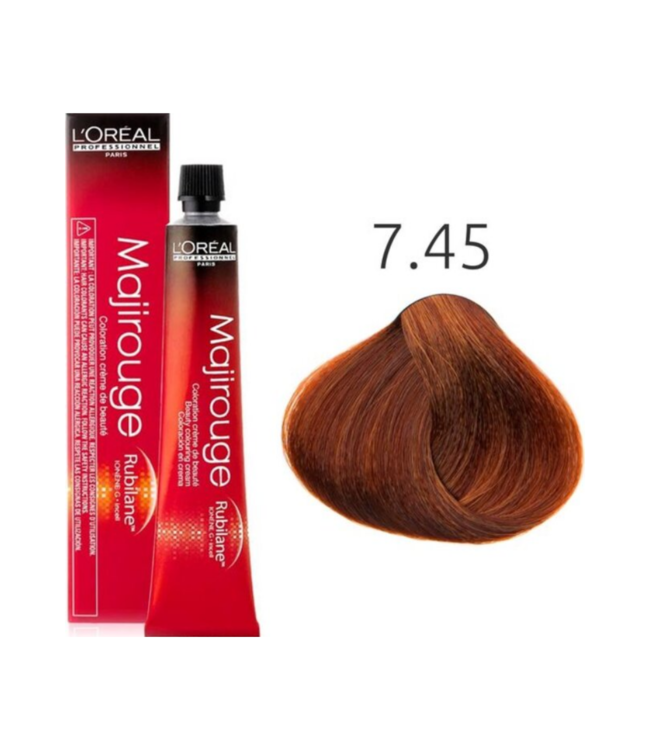 L’Oréal Professionnel - Maji Absolu + Majirouge - 7.45 R - Permanente haarkleuring voor alle haartypes - 50 ml