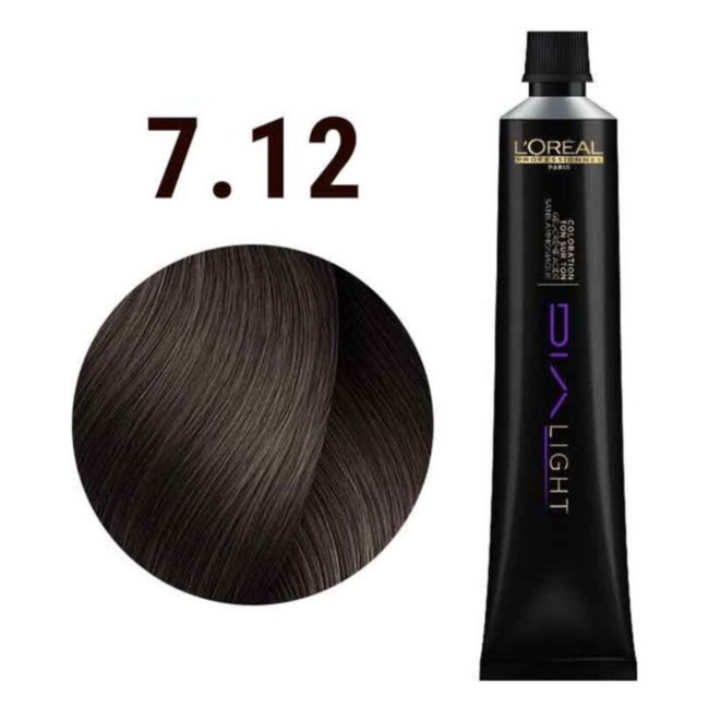 L'Oréal Professionnel - Dia Light - 7.12 - | Semi-permanent hair coloring for all hair types - 50 ml