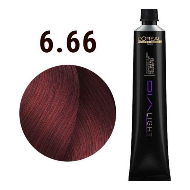 L'Oréal Professionnel - Dia Light - 6.66 | Coloration capillaire semi-permanente pour tous les types de cheveux - 50 ml