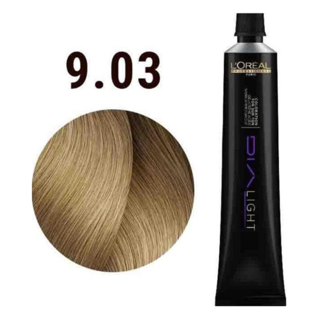 L’Oréal Professionnel - Dia Light - 9.03 | Semi-permanente haarkleuring voor alle haartypes - 50 ml.