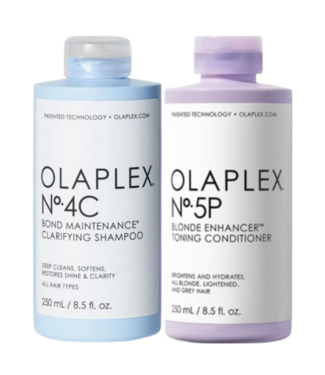 Olaplex Olaplex CombiDeal - No.4C Bond Maintenance Clarifying Shampoo 250 ml & No.5P Blonde Enhancer Toning Conditioner 250 ml - voor alle haartypes