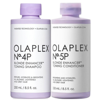 Olaplex Olaplex CombiDeal - No.4P Shampooing tonifiant Blonde Enhancer 250 ml et No.5P Après-shampooing tonifiant Blonde Enhancer 250 ml - pour tous types de cheveux