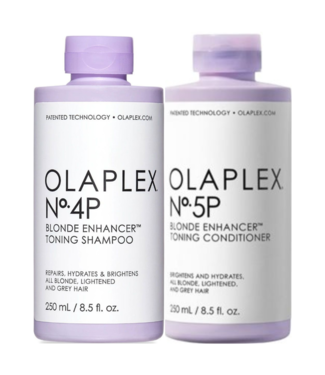 Olaplex Olaplex CombiDeal - No.4P Blonde Enhancer Toning Shampoo 250 ml & No.5P Blonde Enhancer Toning Conditioner 250 ml - pour tous les types de cheveux