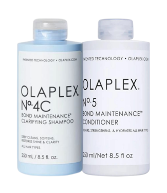 Olaplex Olaplex CombiDeal - No.4C Bond Maintenance Clarifying Shampoo 250 ml & No.5 Bond Maintenance Conditioner 250 ml - voor alle haartypes