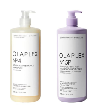 Olaplex Olaplex CombiDeal - No.4 Bond Maintenance Shampoo 1000 ml & No.5P Blonde Enhancer Toning Conditioner 1000 ml - pour tous les types de cheveux