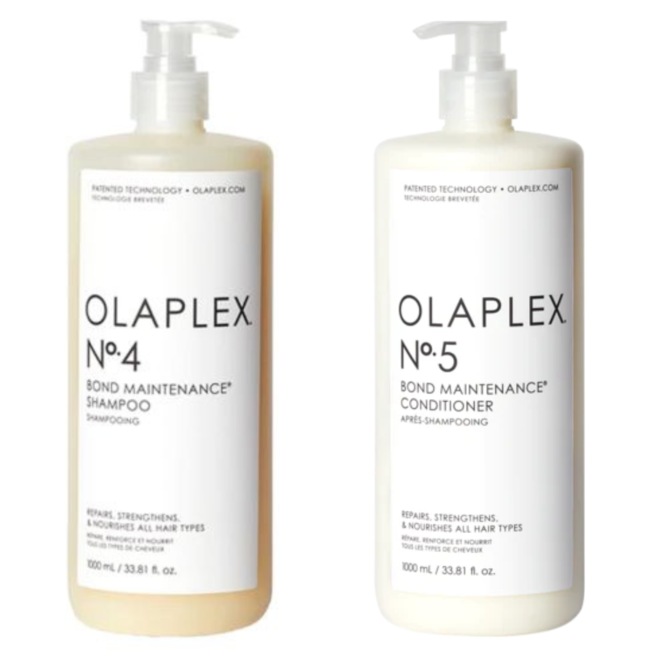 Olaplex CombiDeal - No.4 Bond Wartungsshampoo 1 L 1000 ml & No.5 Bond Wartungsspülung 1 L 1000 ml | für alle Haartypen