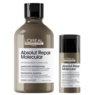 L'Oréal Professionnel CombiDeal - Absolut Repair Moléculaire - Shampooing 300 ML & Masque sans rinçage 100 ML | pour cheveux abîmés ou indisciplinés