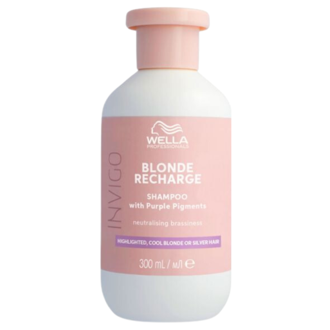 Wella Professionals - INVIGO COLOR RECHARGE - Shampooing Cool Blonde - Shampooing pour cheveux blonds - 300 ml
