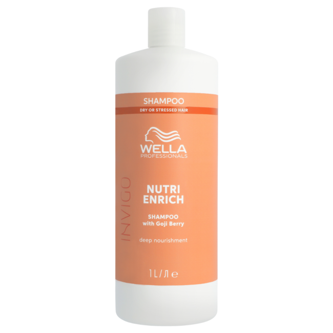 Wella Professionals - INVIGO NUTRI ENRICH - Shampooing Enrich - Shampooing pour cheveux secs ou abîmés par le soleil - 1 L