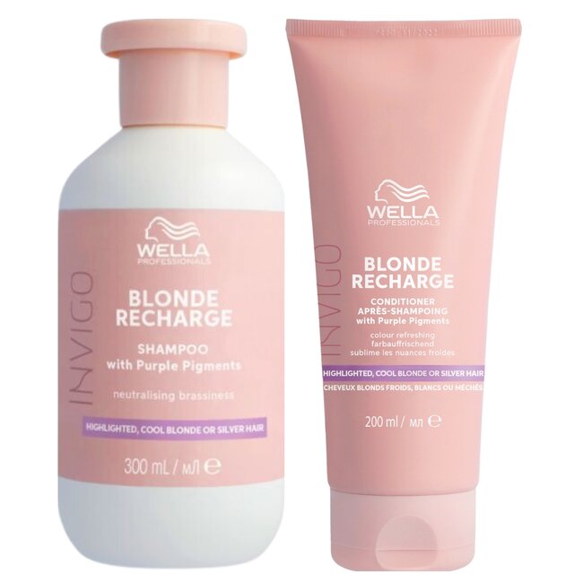 Wella Professionals CombiDeal - Shampooing Cool Blonde 300 ml et Après-shampooing Cool Blonde 200 ml - pour cheveux blonds