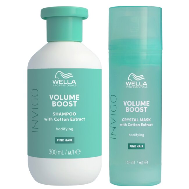 Wella Professionals CombiDeal - Volume Shampoo 300ML & Volume Crystal Mask 145ML | voor dunner wordend haar