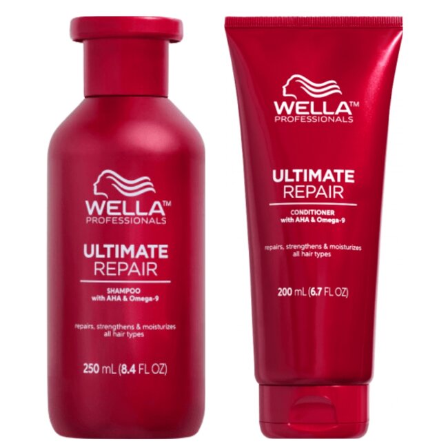 Wella Professionals CombiDeal - Shampooing Ultimate Repair 250 ml et Après-Shampooing Ultimate Repair 200 ml - pour tous types de cheveux